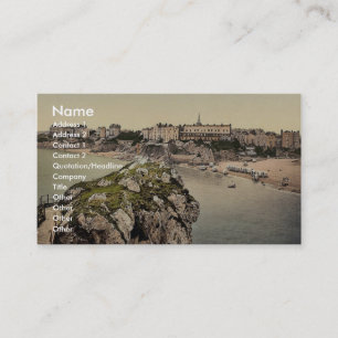 Tarjeta De Visita Arenas del sur, Tenby, País de Gales Photochrom