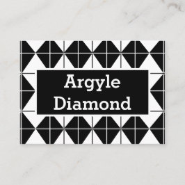 Tarjeta De Visita Argel blanco y negro