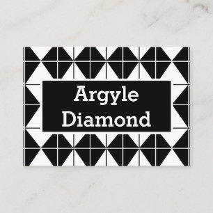 Tarjeta De Visita Argel blanco y negro