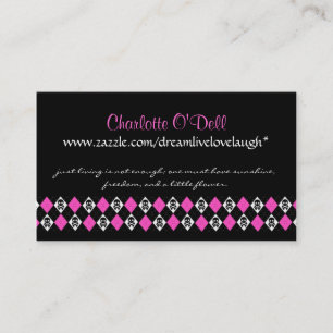 Tarjeta De Visita argyle del cráneo; márketing del Web site