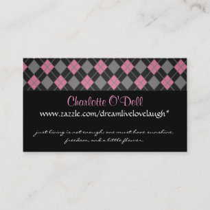 Tarjeta De Visita argyle; márketing del Web site