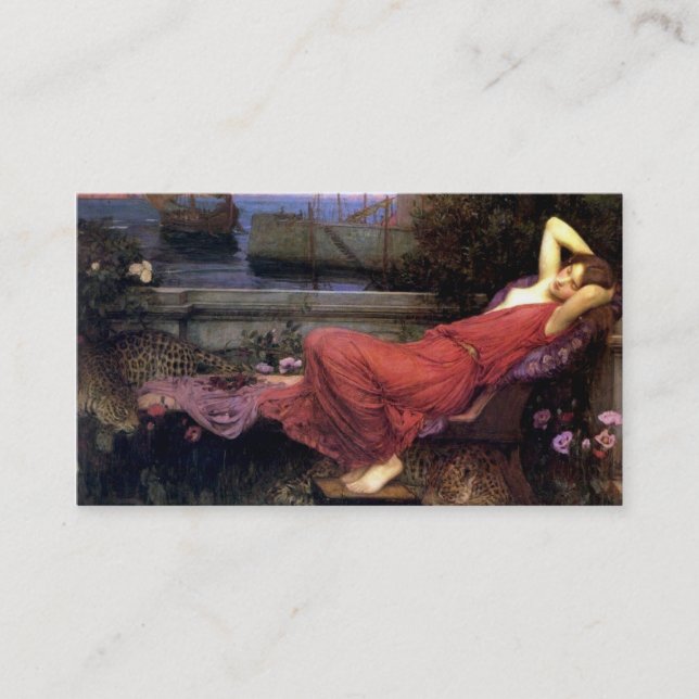 Tarjeta De Visita Ariadne por John Waterhouse (Anverso)