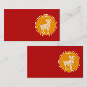 Tarjeta De Visita Aries Business Card