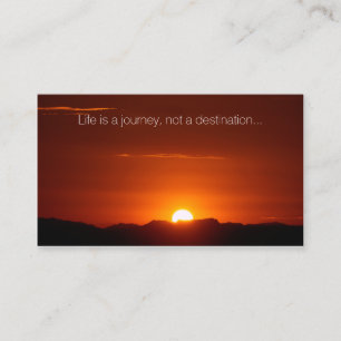 Tarjeta De Visita Arizona Sunrise Inspirador Business Card