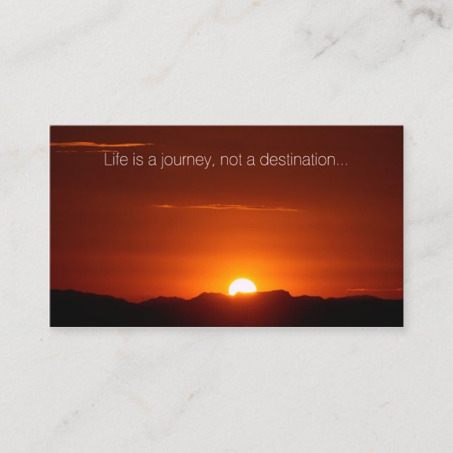 Tarjeta De Visita Arizona Sunrise Inspirador Business Card (Anverso)