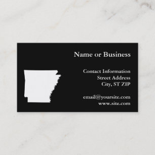 Tarjeta De Visita Arkansas en blanco