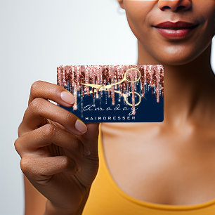 Tarjeta De Visita Armada de las tijeras de oro profesional