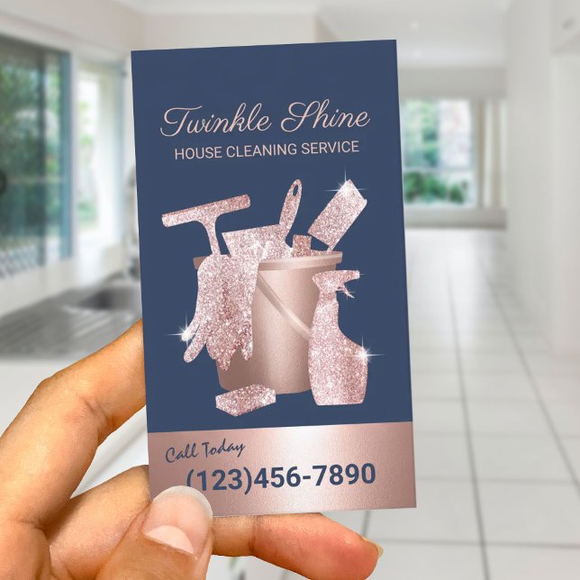 Tarjeta De Visita Armada de limpieza de casas y limpieza de Rosas de (Subido por el creador)