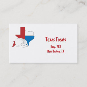 Tarjeta De Visita Armadillo del orgullo de Tejas