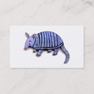 Tarjeta De Visita Armadillos únicos felices lindos de la diversión