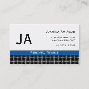 Tarjeta De Visita Armadura negra masculina del azul y del metal