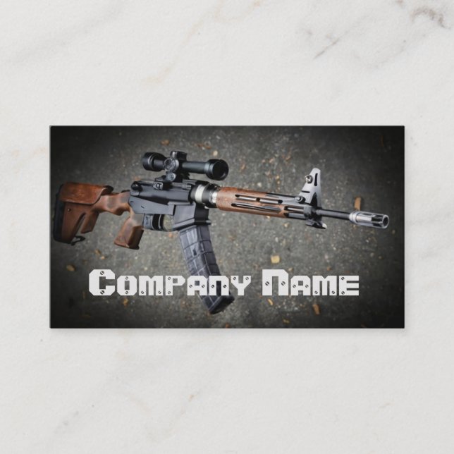 Tarjeta De Visita Armas de fuego AK-47 (Anverso)