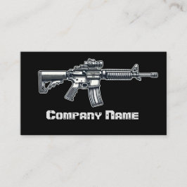 Tarjeta De Visita Armas de fuego negras