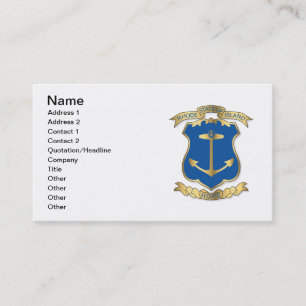Tarjeta De Visita Armas del estado de Rhode Island