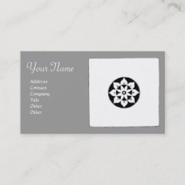 Tarjeta De Visita ARMONÍA DE RENACIMIENTO DE FLORENTINA, gris