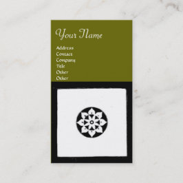 Tarjeta De Visita ARMONÍA DE RENACIMIENTO DE FLORENTINA, verde