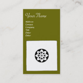 Tarjeta De Visita ARMONÍA DE RENACIMIENTO DE FLORENTINA, verde