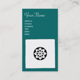 Tarjeta De Visita ARMONÍA DE RENACIMIENTO DE FLORENTINA, verde azul