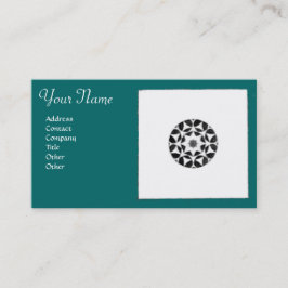 Tarjeta De Visita ARMONÍA DE RENACIMIENTO DE FLORENTINA, verde azul