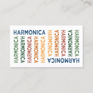 Tarjeta De Visita Armónica colorida
