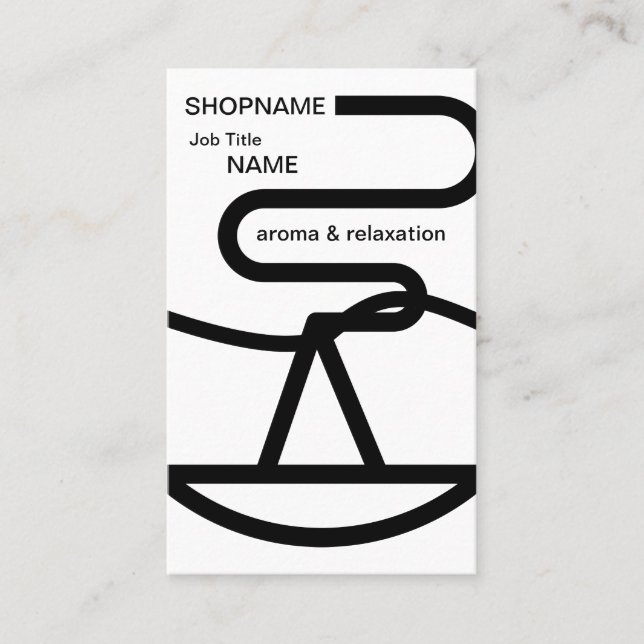 Tarjeta de visita Aroma/Masaje/Terapia/Chiroprácti (Anverso)