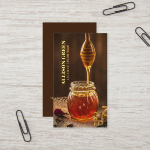 Tarjeta De Visita Aromaterapia facial Miel Aroma