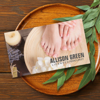 Tarjeta De Visita Aromaterapia Manicurista Pedicura Salón