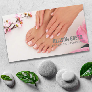 Tarjeta De Visita Aromaterapia Manicurista Pedicura Salón