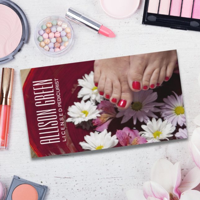 Tarjeta De Visita Aromaterapia Nail Salon manicurista pedicurista (Aromatherapy Nail Salon manicurist pedicurist Business Card)