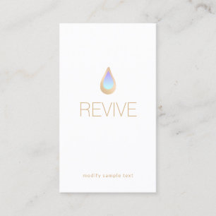 Tarjeta De Visita Aromaterapia Natural Skincare y Wellness Spa