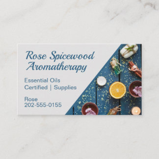 Tarjeta de visita Aromaterapía Spa Skincare