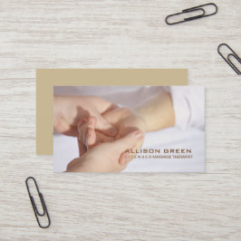 Tarjeta De Visita Aromaterapia Terapia de Masaje de Acupresión