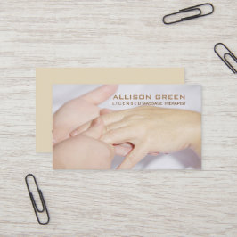 Tarjeta De Visita Aromaterapia Terapia de Masaje de Acupresión