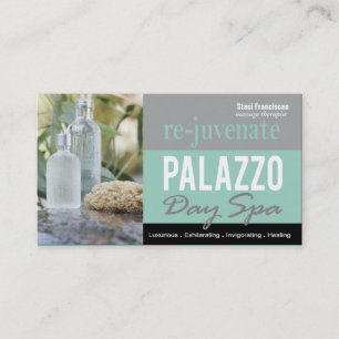 Tarjeta De Visita Aromatherapy del terapeuta del masaje del