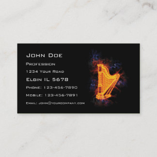 Tarjeta De Visita Arpa ardiente