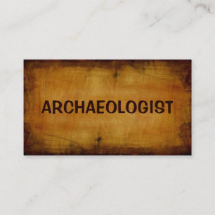 Tarjeta de visita arqueológica antigua