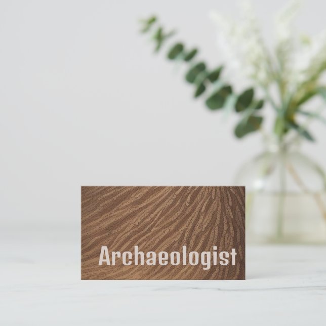 Tarjeta De Visita Arqueólogo (Anverso de pie)