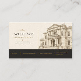 Tarjeta De Visita Arquitecto Clásico Patrimonio