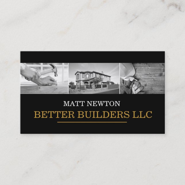 Tarjeta De Visita Arquitecto Contratista de IngenieríaConstrucción (Anverso)