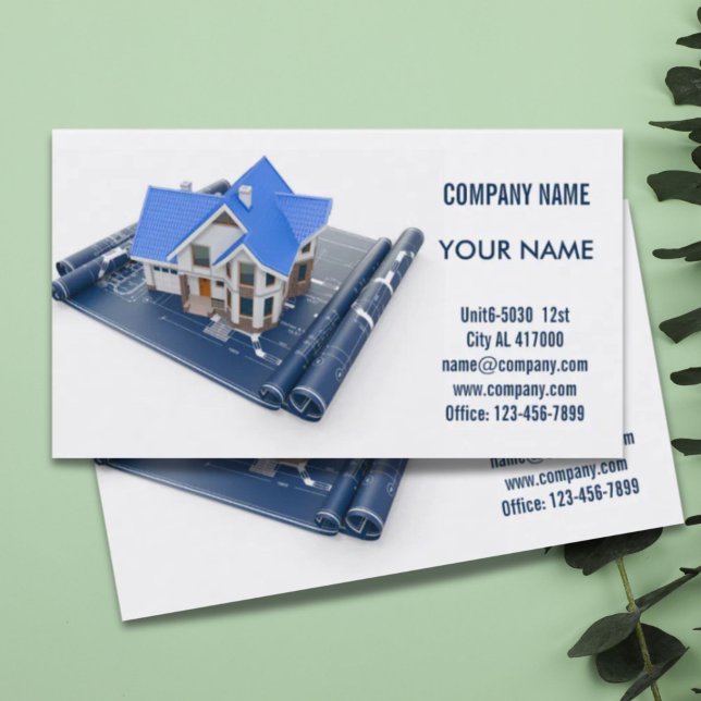 Tarjeta De Visita Arquitecto de construcción de Handyman de renovaci (Renovation Handyman Construction architect Business Card)