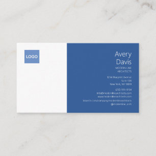 Tarjeta De Visita Arquitecto de Logotipo Minimalista