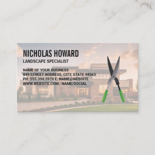 Tarjeta De Visita Arquitecto de paisajes   Hedge Clippers