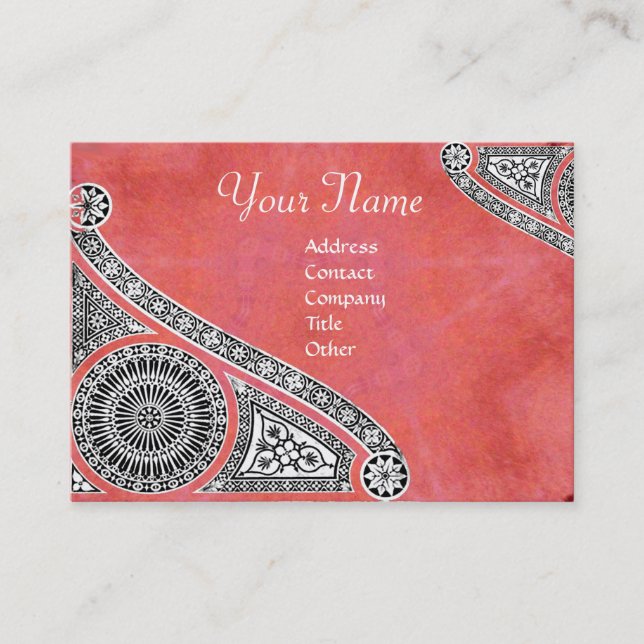 Tarjeta De Visita ARQUITECTO DE RENACIMIENTO,Arquitectura,Rosa antig (Anverso)