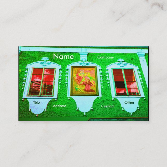 Tarjeta De Visita Arquitecto de Windows III (Anverso)