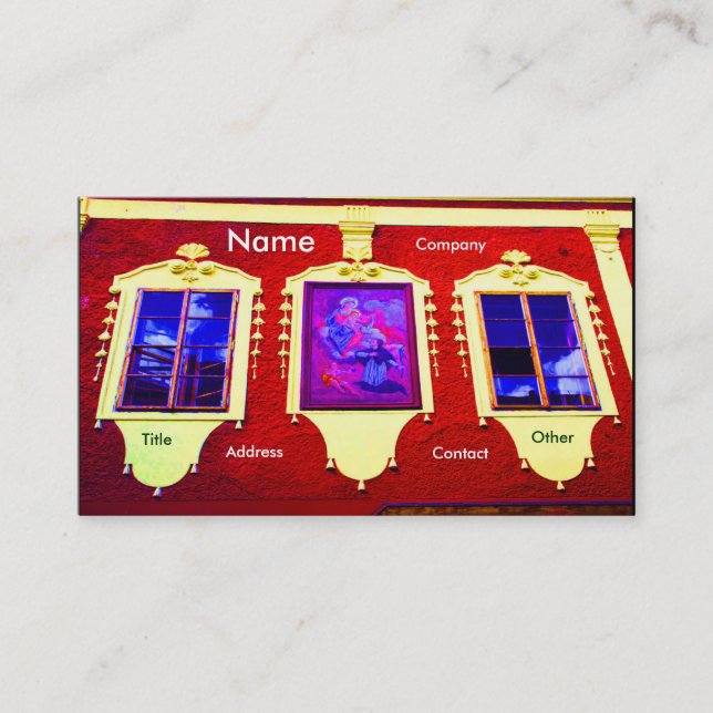 Tarjeta De Visita Arquitecto de Windows V (Anverso)