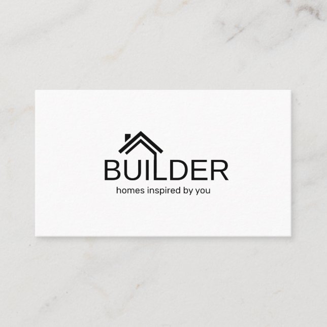 Tarjeta De Visita Arquitecto Diseñador de Interiores Constructor (Anverso)