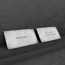 Tarjeta De Visita Arquitecto Diseñador de Interiores Pared de Hormig