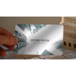 Tarjeta De Visita Arquitecto Diseñador interior Edificios Skyline Sk