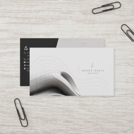 Tarjeta De Visita Arquitecto Futurista Paramétrico Moderno