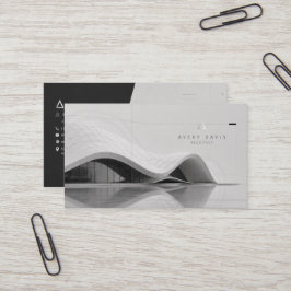 Tarjeta De Visita Arquitecto Futurista Paramétrico Moderno
